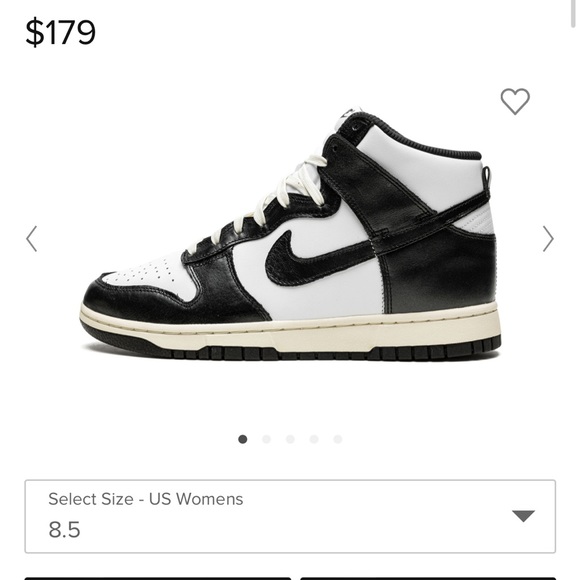 Woman’s Dunk high “vintage black” size 7 - Picture 2 of 3